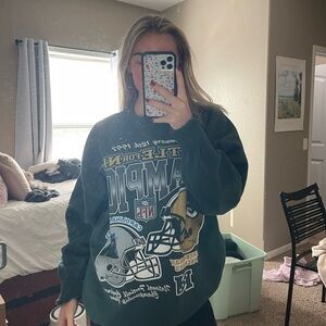 Abercrombie & Fitch Dark Green Crewneck